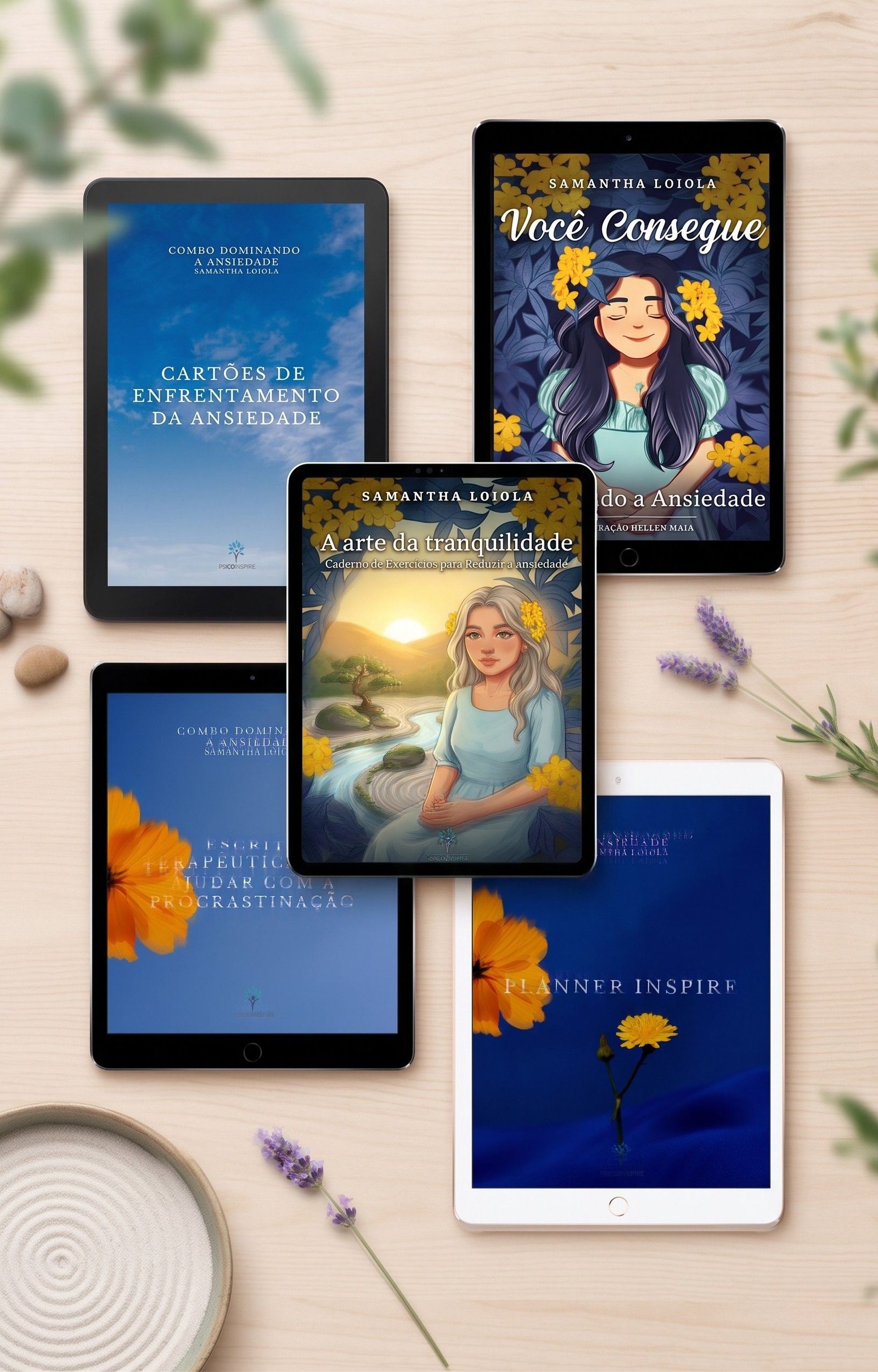 Materiais do Combo Dominando a Ansiedade