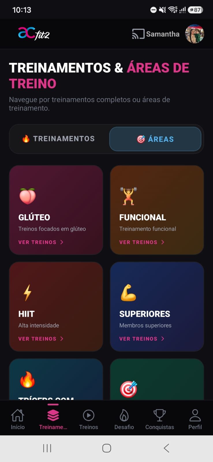 Tela do App ACFIT2